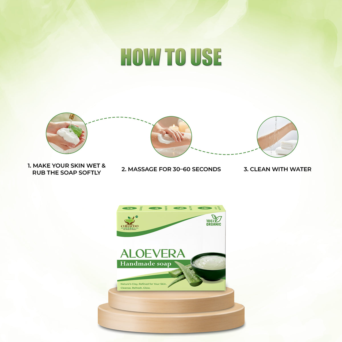 Natural Aloe Vera Bathing Bar | Gentle Cleansing & Refreshing Care