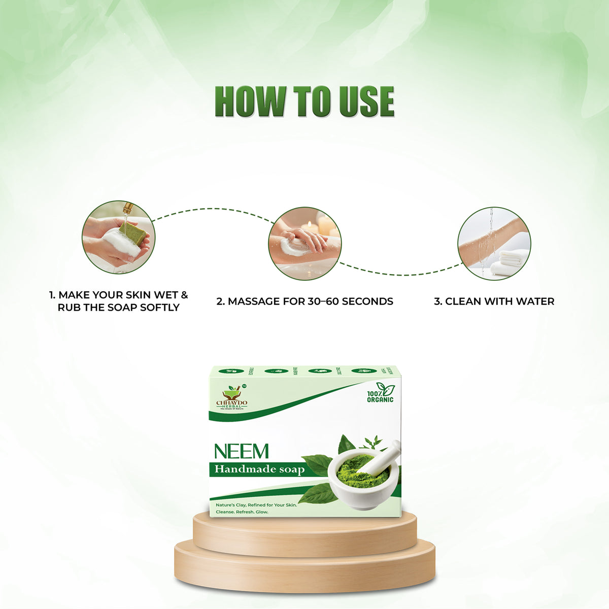 Neem Bathing Bar | Natural Cleansing & Fresh Skin Care