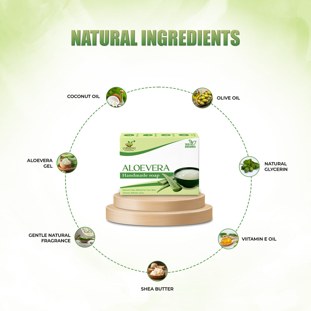 Natural Aloe Vera Bathing Bar | Gentle Cleansing & Refreshing Care