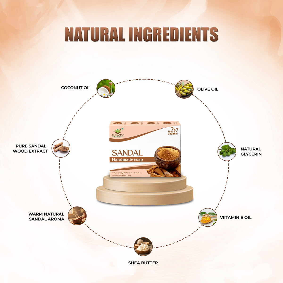 Sandalwood Bathing Bar | Gentle Cleansing & Refreshing Skin Care