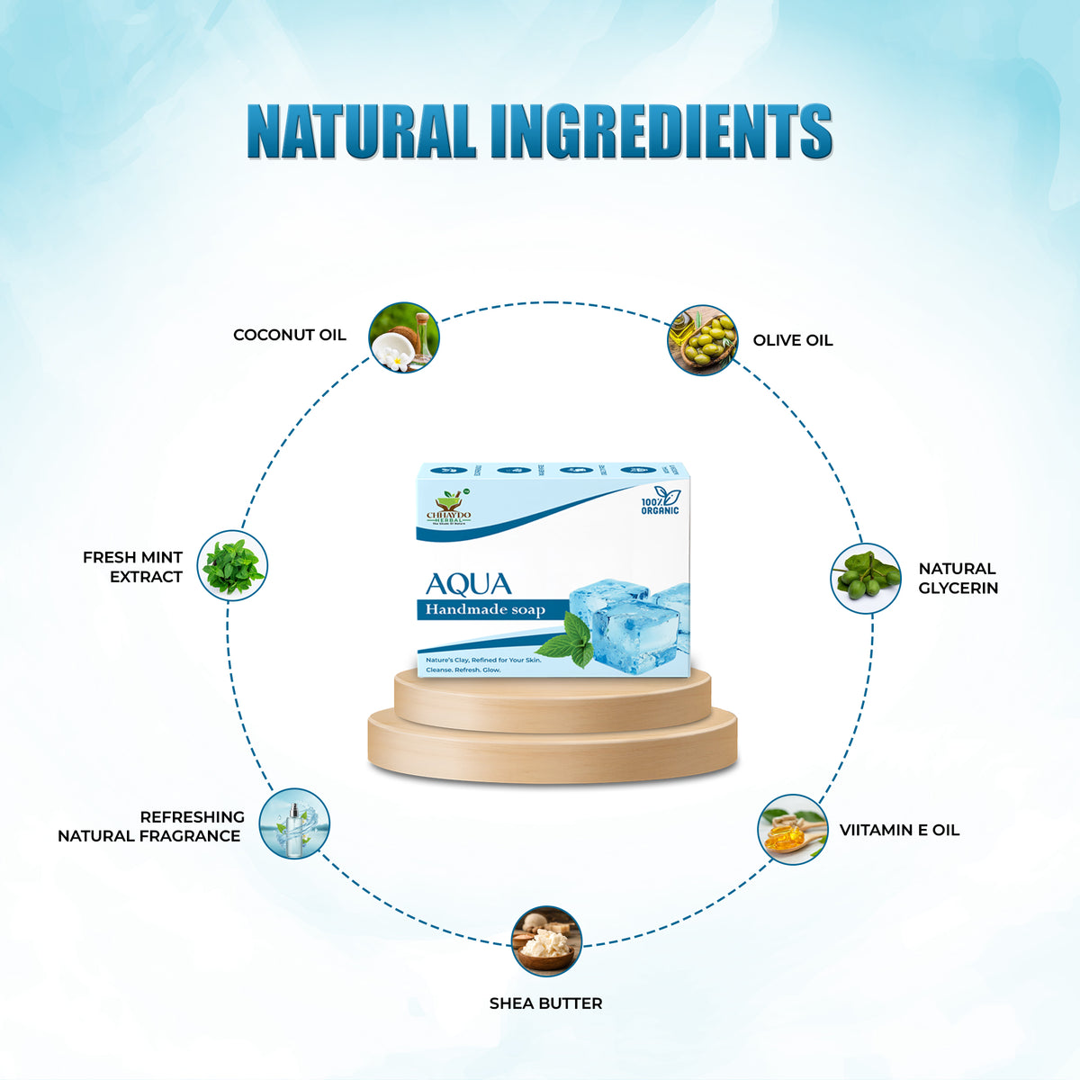 Aqua Refreshing Bathing Bar | Deep Cleansing & Fresh Skin Feel