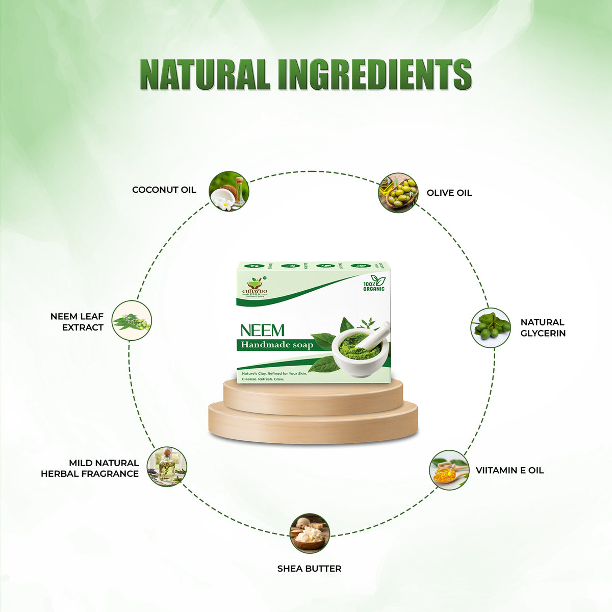 Neem Bathing Bar | Natural Cleansing & Fresh Skin Care
